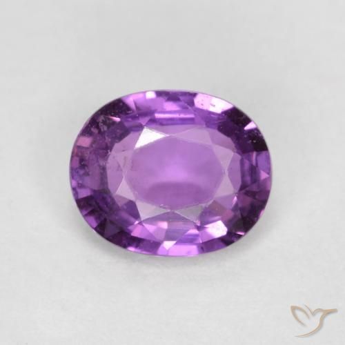0.72ct Natural Roxo profundo Safira, oval, VS-SI