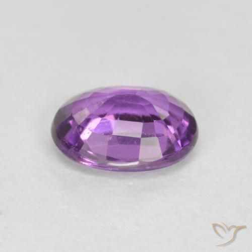 Safira Roxo profundo Natural 0.72ct, oval, VS-SI
