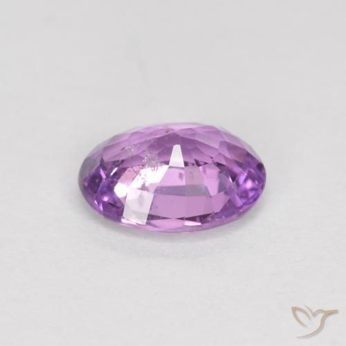 Safira Roxo médio-escuro Natural 0.51ct, oval, VS-SI