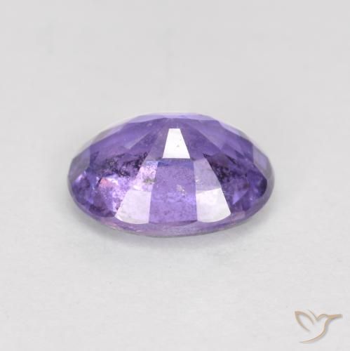 Safira violeta real Natural 0.77ct, oval, VS-SI
