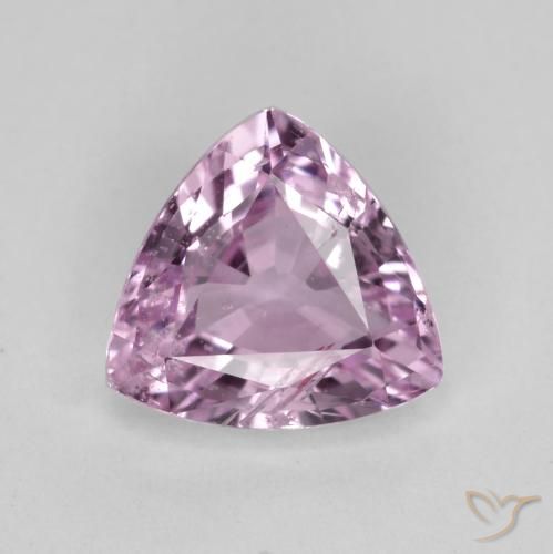 Safira roxa solta de 0,95 quilates, trilhão de 6,6 x 6,2 mm cortado da Tanzânia, Photo A