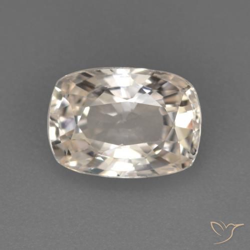 1.13ct Natural Dourado bem claro Safira, Almofada, VVS-VS
