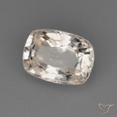 Safira Dourado bem claro Natural 1.13ct, Almofada, VVS-VS