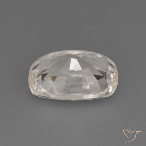 Safira Dourado bem claro Natural 1.13ct, Almofada, VVS-VS