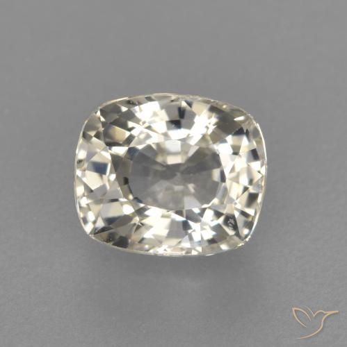 1.18ct Natural Amarelo claro Safira, Almofada, VVS-VS