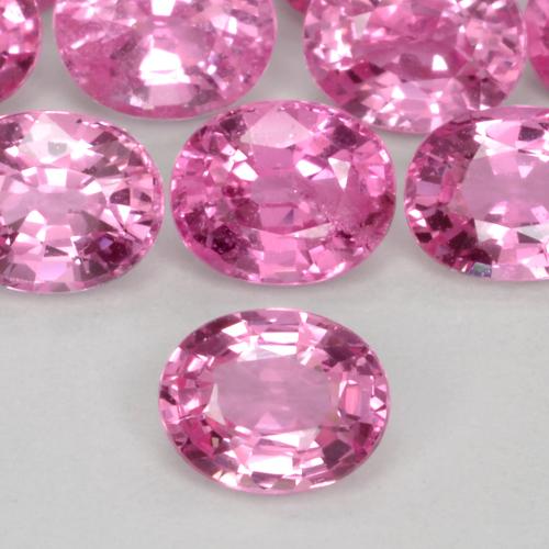 Safira Rosa Intenso Natural 0.45ct, oval, VS-SI