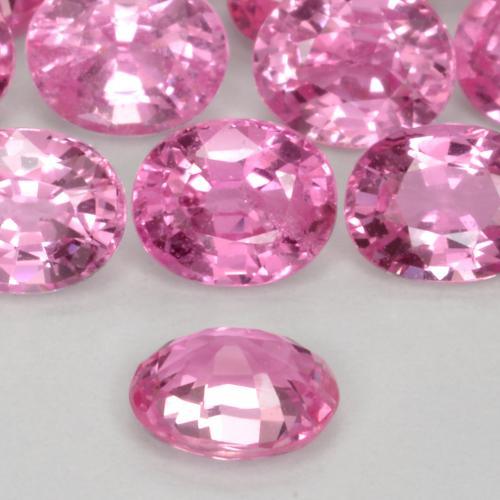 Safira Rosa Intenso Natural 0.45ct, oval, VS-SI