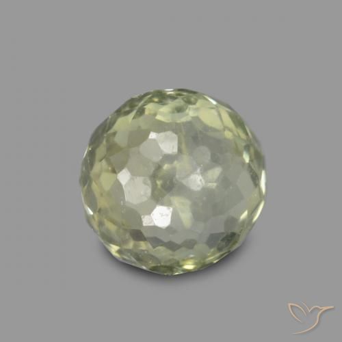 0.59ct Natural Verde amarelado Safira, Redondo, VS-SI