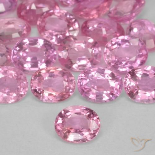 Safira Rosa chiclete Natural 0.45ct, oval, VS-SI