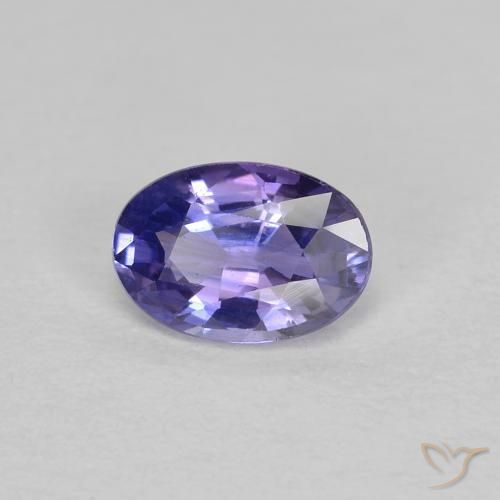 Safira Roxo profundo Natural 0.49ct, oval, VS