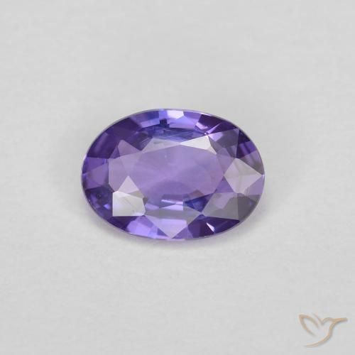 0.42ct Natural Violeta Profundo Safira, oval, VVS-VS