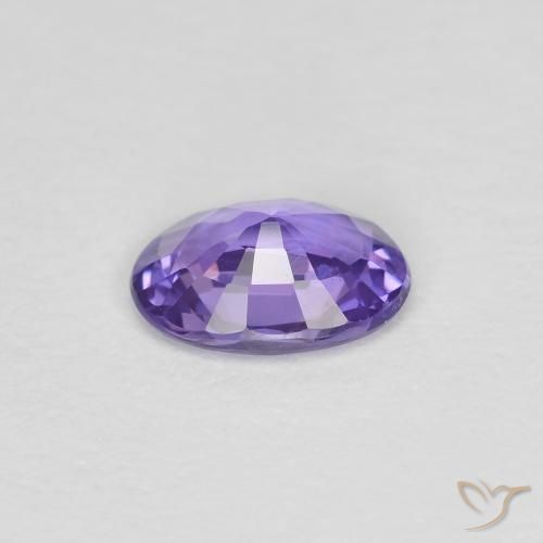 Safira Violeta Profundo Natural 0.42ct, oval, VVS-VS