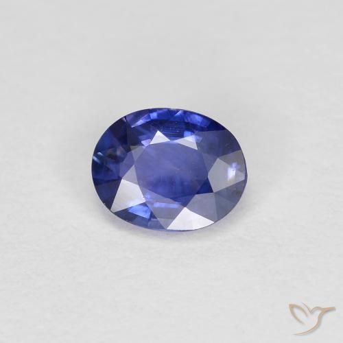 0.39ct Natural Violeta Azul Safira, oval, VS