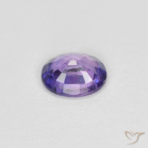 Safira Violeta Profundo Natural 0.38ct, oval, VS