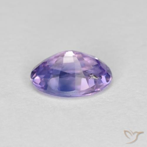 Safira Violeta claro médio Natural 0.57ct, oval, VS