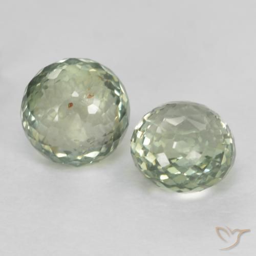 Pedras preciosas de Safira Verde Floresta Claro natural de 1.15 ct, Redondo, VS