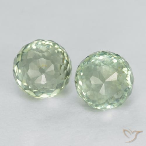 Pedras preciosas de Safira Verde Floresta Claro natural de 1.09 ct, Redondo, VS