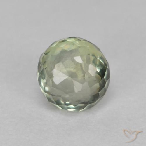 0.56ct Natural Verde Floresta Claro Safira, Redondo, VVS-VS