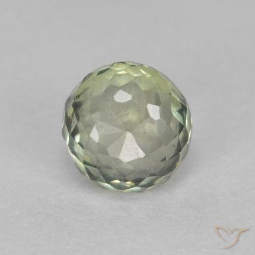 Safira Verde Floresta Claro Natural 0.56ct, Redondo, VVS-VS