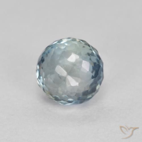 0.48ct Natural Azul claro Safira, Redondo, VS