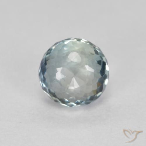 Safira Azul claro Natural 0.48ct, Redondo, VS