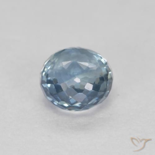 Safira Azul claro Natural 0.48ct, Redondo, VS