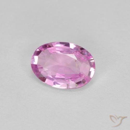 Safira Roxo Real Claro Rosa Natural 0.54ct, oval, VVS