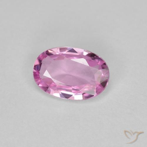 Safira Roxo Real Rosa Natural 0.58ct, oval, VVS
