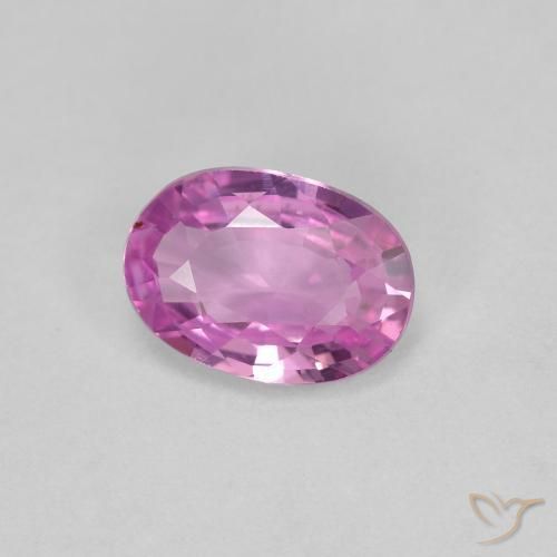 Safira Roxo rosado Natural 0.73ct, oval, VVS
