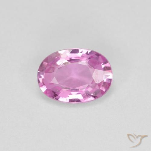 0.65ct Natural Roxo Real Claro Rosa Safira, oval, VVS