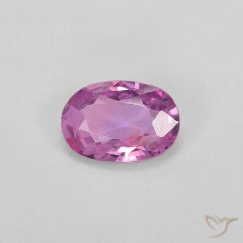 0.55ct Natural Roxo rosado Safira, oval, VVS