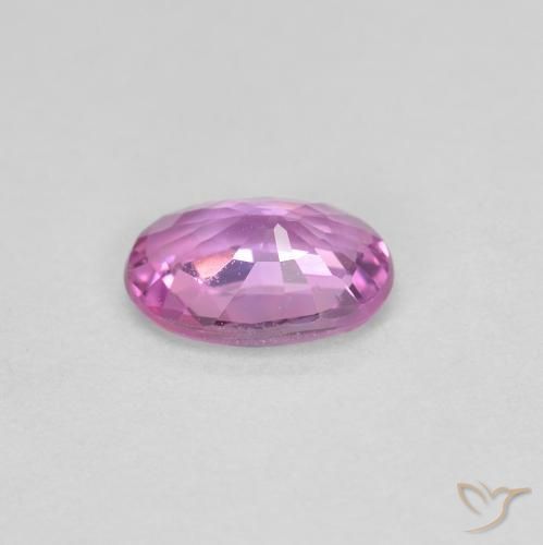 Safira Roxo rosado Natural 0.55ct, oval, VVS