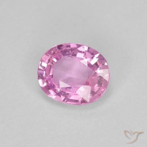 Safira Luz rosa Natural 0.44ct, oval, VS