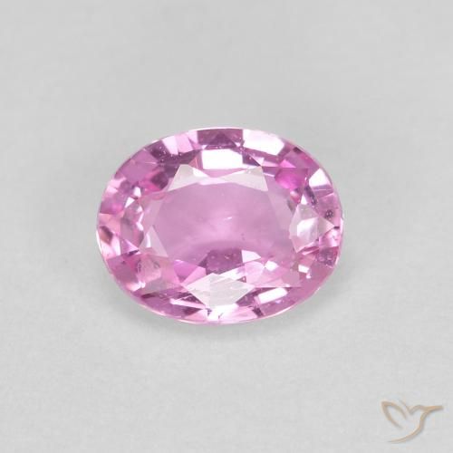 0.43ct Natural Roxo Real Claro Rosa Safira, oval, VVS-VS