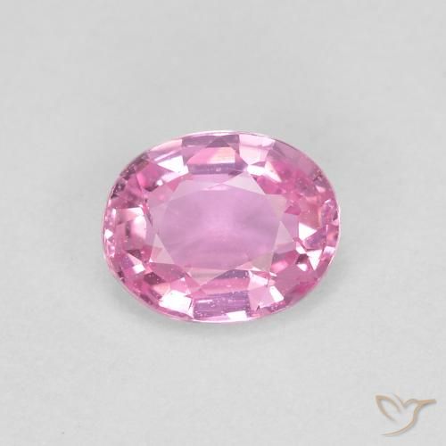 0.41ct Natural Roxo Royal Muito Claro Rosa Safira, oval, VVS-VS