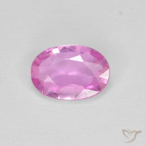 0.60ct Natural Luz rosa Safira, oval, VVS-VS