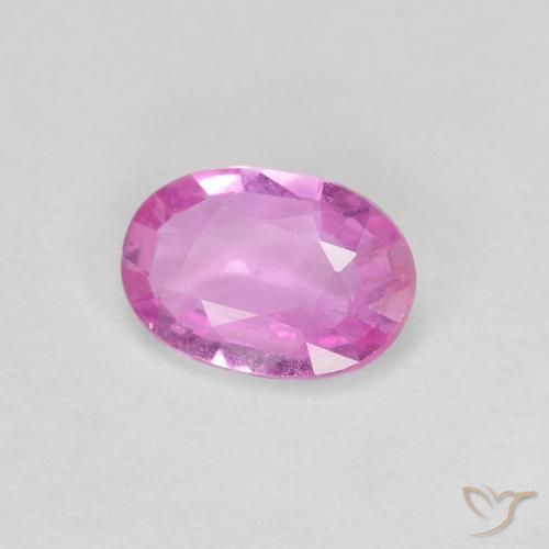 Safira Luz rosa Natural 0.60ct, oval, VVS-VS