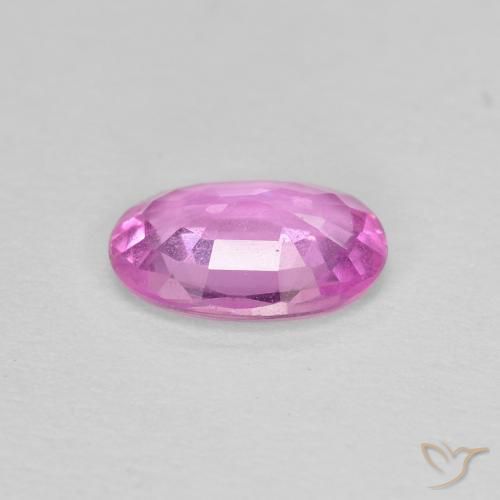Safira Luz rosa Natural 0.60ct, oval, VVS-VS