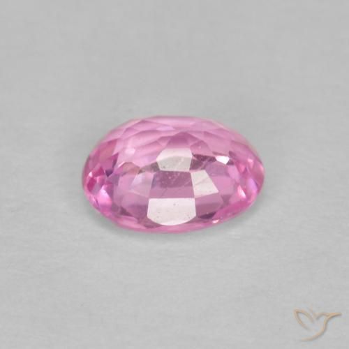 Safira rosa médio Natural 0.47ct, oval, VS