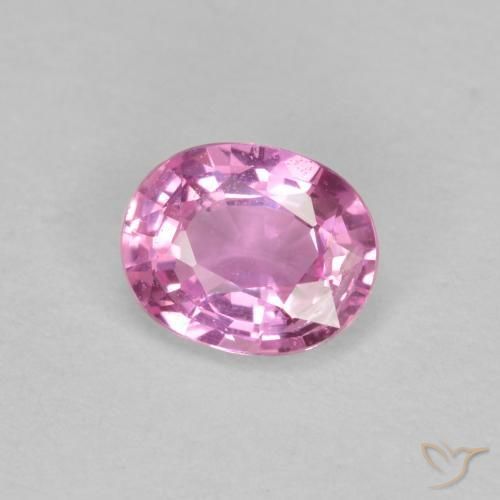 Safira Roxo Real Rosa Natural 0.43ct, oval, VS