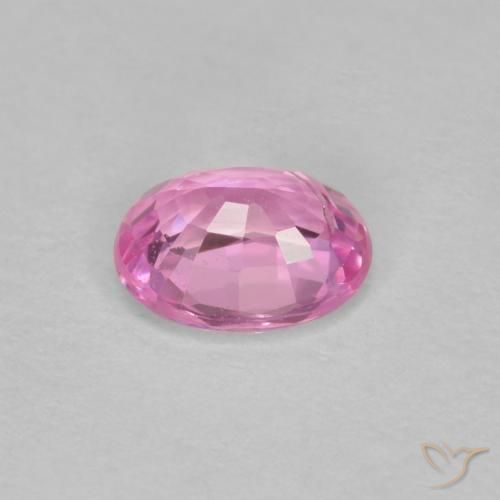 Safira Roxo Real Rosa Natural 0.43ct, oval, VS