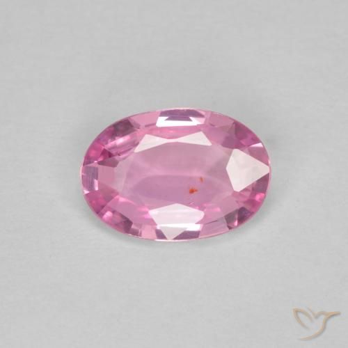 0.59ct Natural Rosa quente Safira, oval, VS