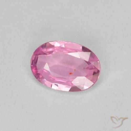 Safira Rosa quente Natural 0.59ct, oval, VS