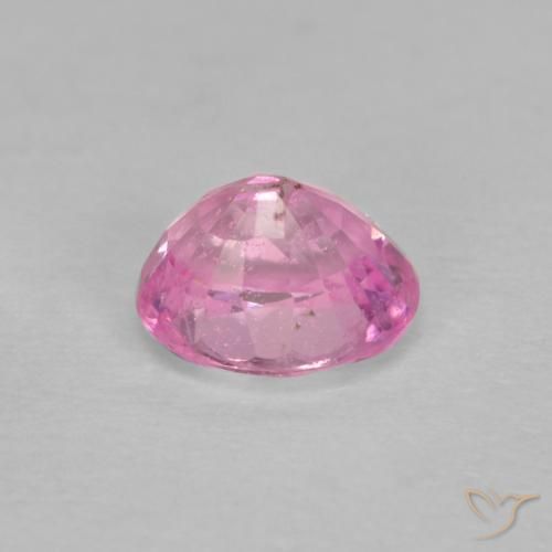Safira Rosa bem claro Natural 0.56ct, oval, VS-SI