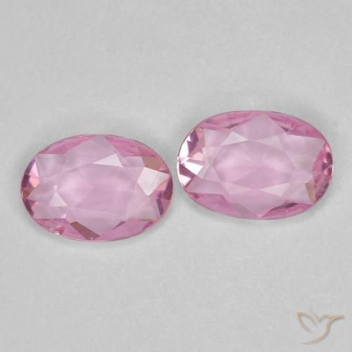 Pedras preciosas de Safira Rosa bem claro natural de 0.73 ct, oval, VVS