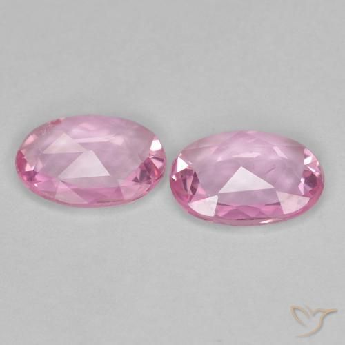 Pedras preciosas de Safira Rosa bem claro natural de 0.73 ct, oval, VVS
