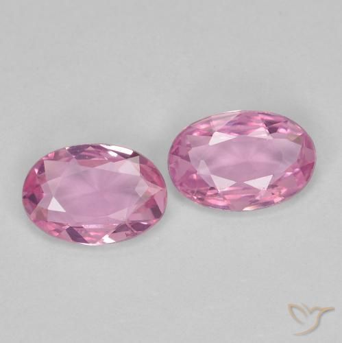 Pedras preciosas de Safira Rosa bem claro natural de 0.74 ct, oval, VVS-VS