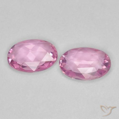 Pedras preciosas de Safira Rosa bem claro natural de 0.74 ct, oval, VVS-VS
