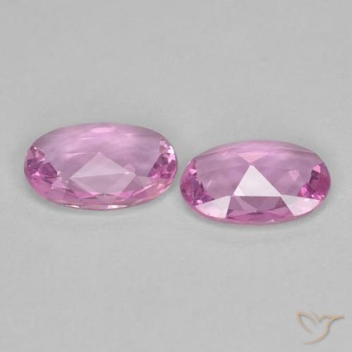 Pedras preciosas de Safira Roxo Real Rosa natural de 0.73 ct, oval, VVS-VS
