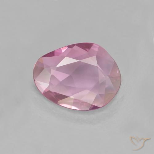 0.77ct Natural Rosa Médio Claro Safira, Chique, VVS